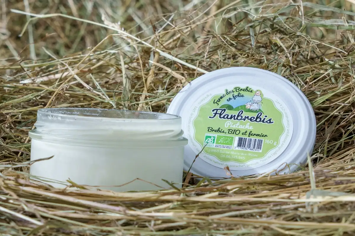 Flanbrebis pistache