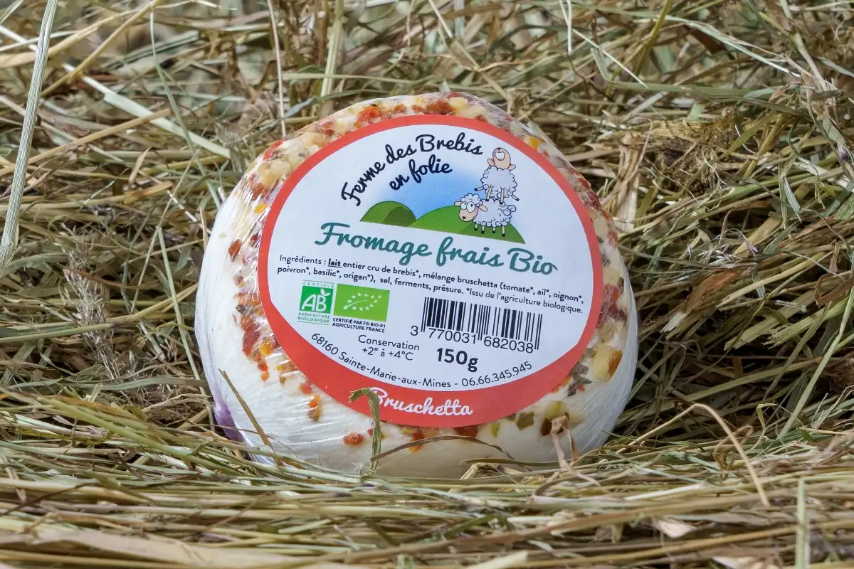 Fromage frais bruschetta